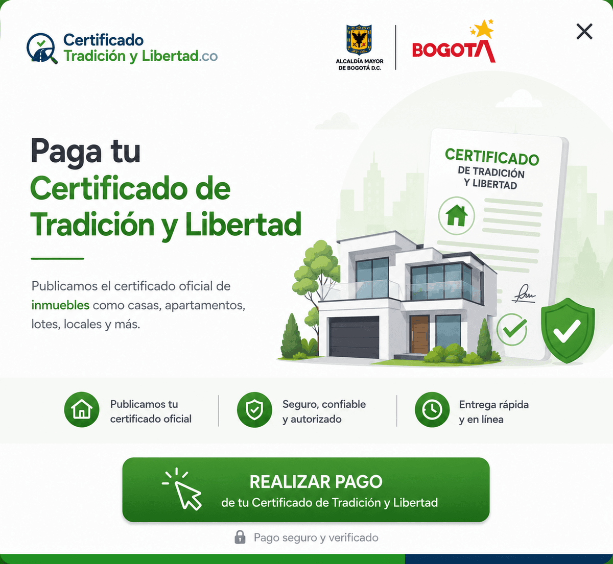 Certificado de Tradición y Libertad